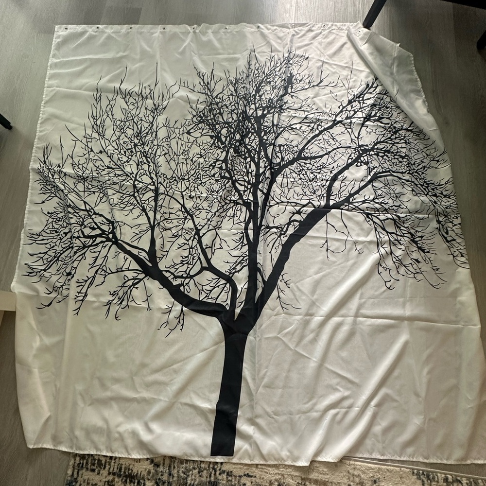 Artistic Black Tree Silhouette